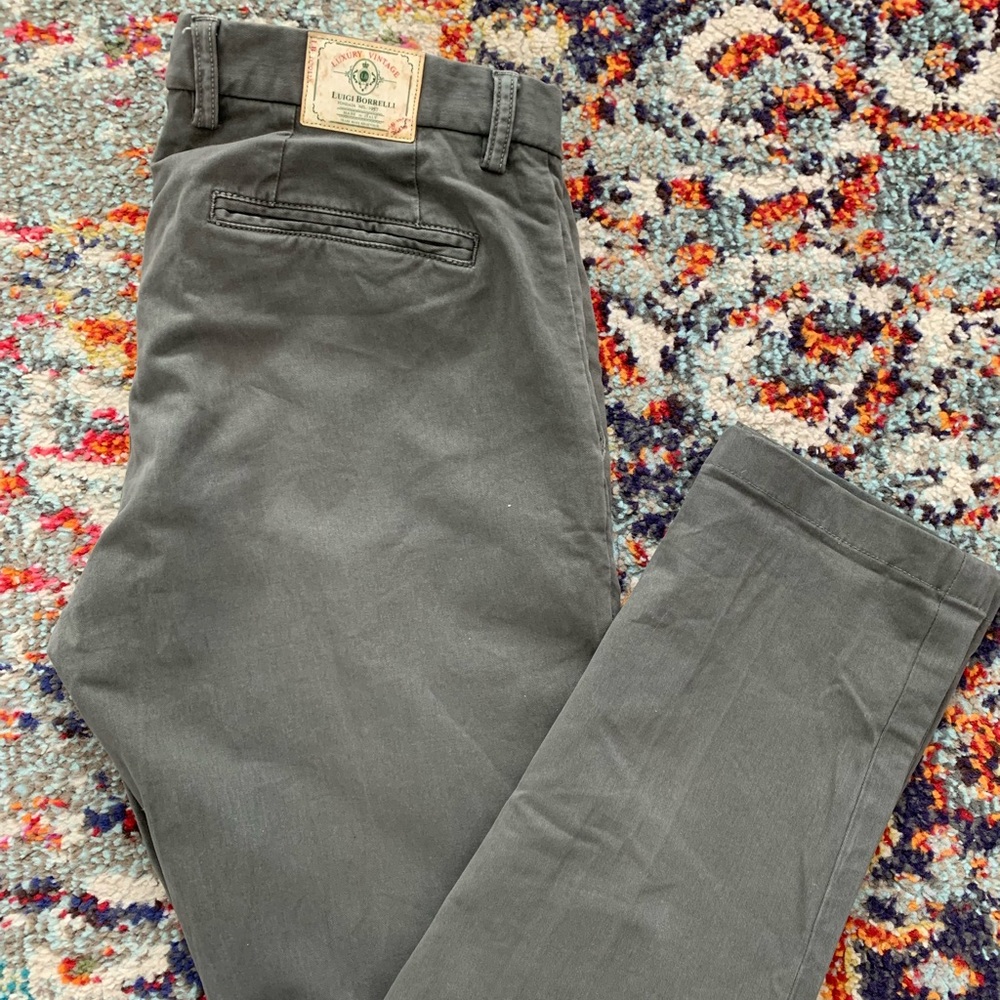 Luigi Borrelli chinos. Like new, only worn a couple times.